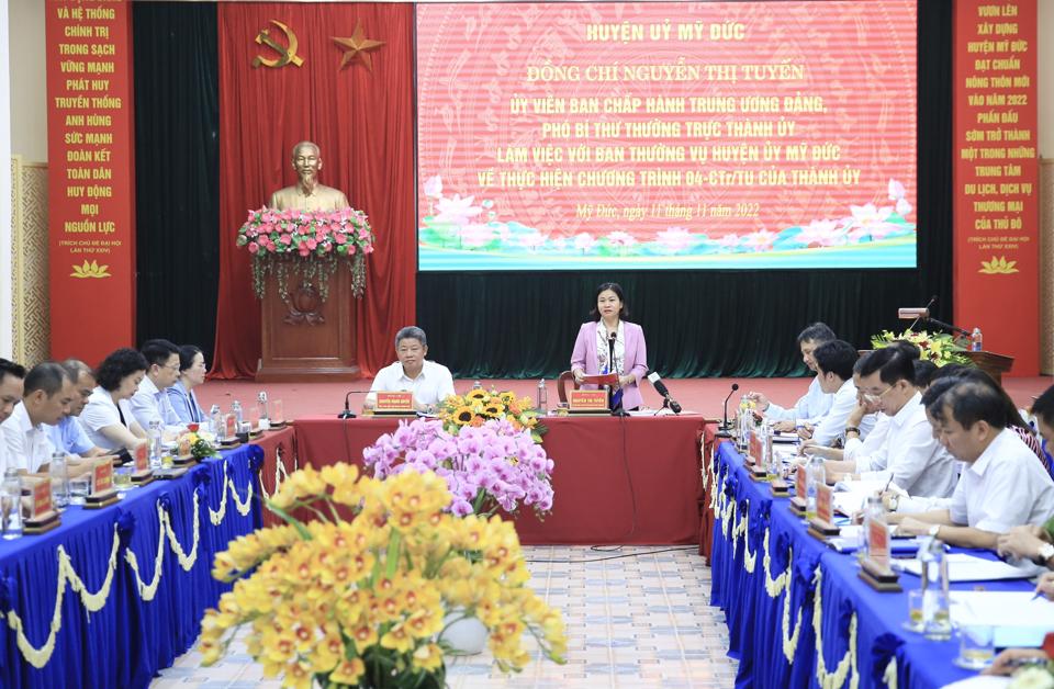 Phấn đấu đưa Mỹ Đức hoàn thành xây dựng nông thôn mới trong năm 2022